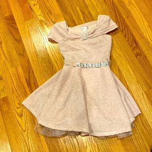 Blush color sparkle dresss